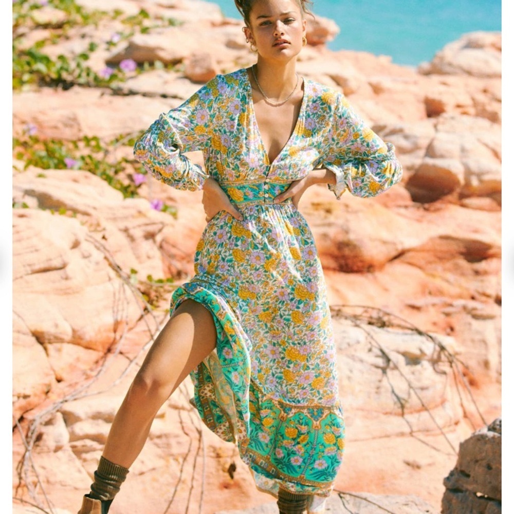 Arnhem clothing NWOT Stella tea dress in fennel. AU size 6. Gorgeous
